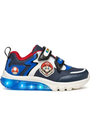 Geox Sneakers Basse Traspiranti Con Led Ciberdron X Mario Bambino Taglie 36