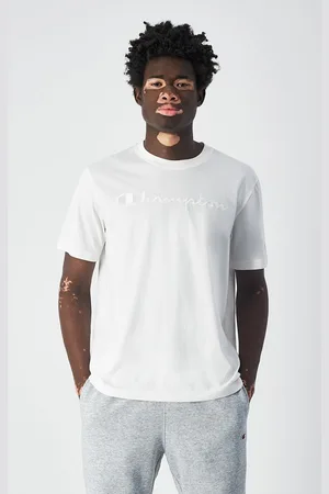 Champion T-shirt Maniche Corte Girocollo, Logo Ricamato Uomo Taglie XL