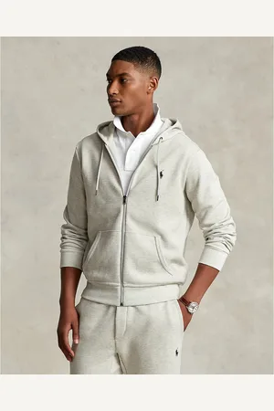Ralph Lauren Felpa In Cotone Con Zip E Logo Ricamato Uomo Taglie L