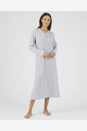 Damart Camicia Da Notte Maniche Lunghe Donna Taglie S