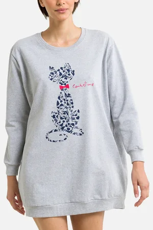 CATSLINE Felpa Lunga Homewear Donna Taglie S