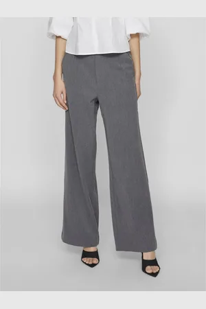 VILA Pantaloni Larghi, Vita Alta Donna Taglie 40 (IT) - 36 (FR)