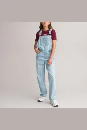 La Redoute Salopette In Denim, Largo Bambina Taglie XXS