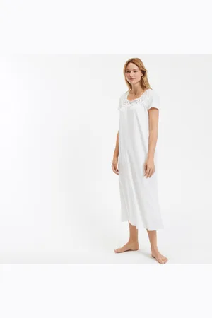 ANNE WEYBURN Camicia Da Notte Pizzo E Cotone Pettinato Donna Taglie 38/40 (IT) - 34/36 (FR)