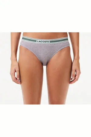 Lacoste Slip In Cotone Héritage Donna Taglie XS