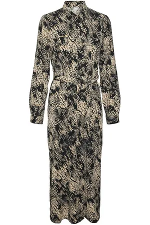 VERO MODA Abito Midi Stampato Da Annodare Donna Taglie XS