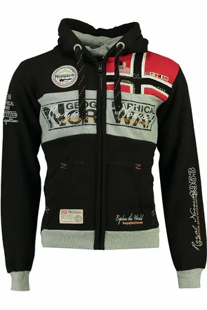 Geographical Norway Felpa Con Cerniera E Cappuccio Flyer Uomo Taglie S