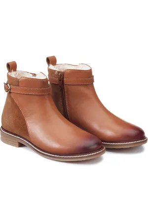 La Redoute Stivaletti Cerniere In Pelle Foderati Pile Bambina Taglie 26
