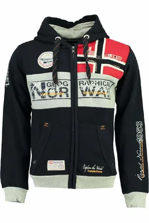 Geographical Norway Felpa Con Cerniera E Cappuccio Flyer Uomo Taglie S