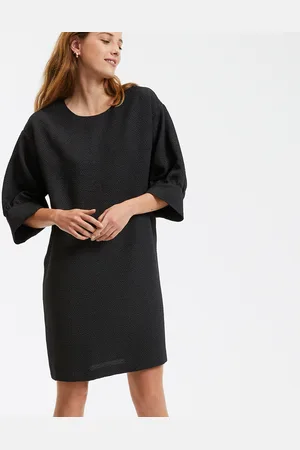 La Redoute Abito Corto Dritto, In Jacquard A Rilievo Donna Taglie 38 (IT) - 34 (FR)