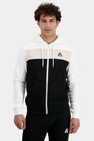 Le Coq Sportif Felpa Con Cappuccio E Cerniera Contemporain Uomo Taglie XS