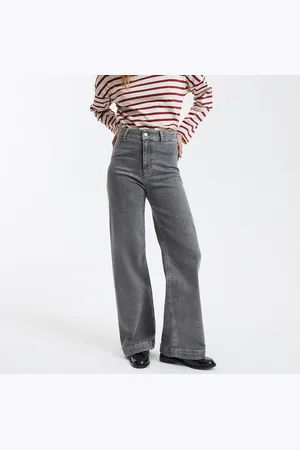 La Redoute Jeans Larghi, Vita Alta Donna Taglie 38 (IT) - 34 (FR)