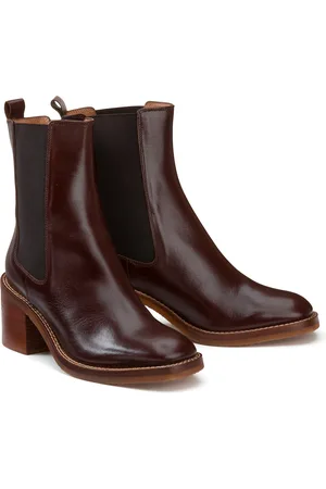 La Redoute Stivaletti Chelsea In Pelle Con Tacco Largo Donna Taglie 37