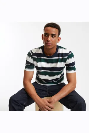 La Redoute T-shirt Girocollo Maniche Corte A Righe Uomo Taglie S
