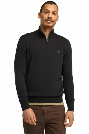 Timberland Pull Collo Con Cerniera In Cotone Regular Uomo Taglie S
