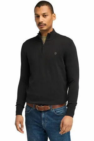 Timberland Pull Collo Con Cerniera In Cotone Regular Uomo Taglie S