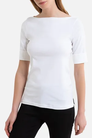 Ralph Lauren T-shirt Collo A Barchetta A Maniche Corte Donna Taglie S