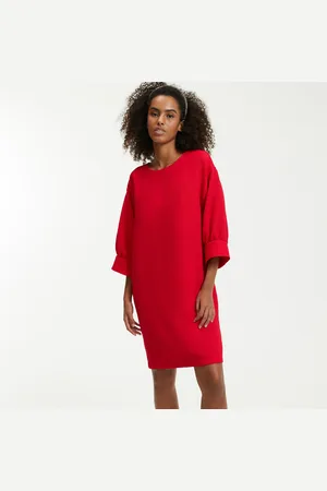 La Redoute Abito Corto Dritto, In Jacquard A Rilievo Donna Taglie 38 (IT) - 34 (FR)