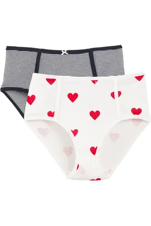 Petit Bateau Confezione Da 2 Culotte Alte In Cotone Donna Taglie XS