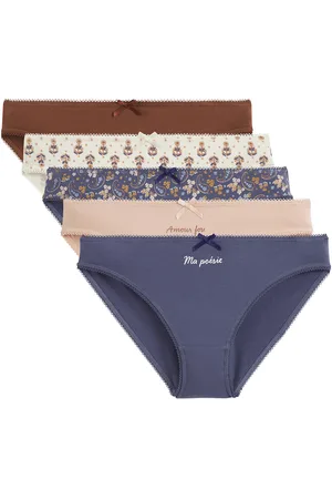 La Redoute Confezione Da 5 Slip In Cotone Elasticizzato Donna Taglie 46/48 (IT) - 42/44 (FR)