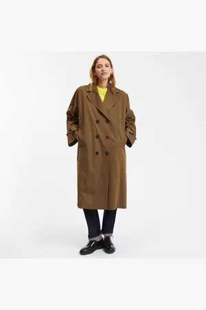 La Redoute Trench Lungo Oversize, Doppiopetto Donna Taglie XS