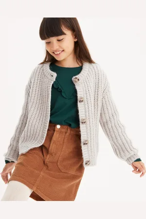 La Redoute Cardigan Girocollo, Bottoni, In Grossa Maglia Bambina Taglie 3 anni - 94 cm