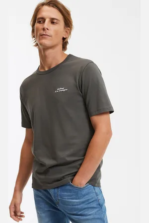 La Redoute T-shirt Ricamata Girocollo Maniche Corte Uomo Taglie S