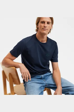 La Redoute T-shirt Ricamata Girocollo Maniche Corte Uomo Taglie S