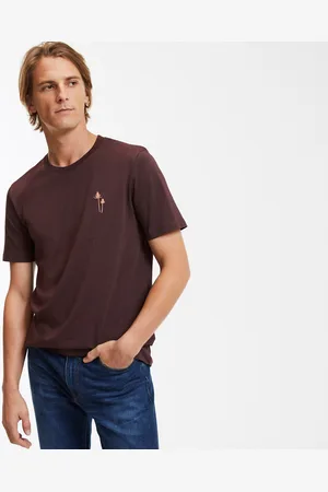 La Redoute T-shirt Ricamata Girocollo Maniche Corte Uomo Taglie S