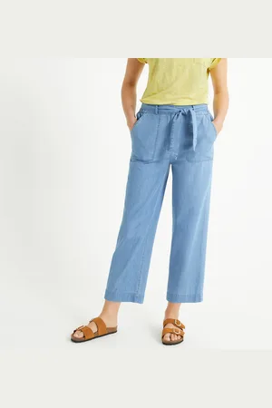 ANNE WEYBURN Jeans Larghi, Denim Light Donna Taglie 44 (IT) - 40 (FR)