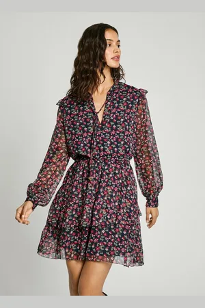 Pepe Jeans Abito Maniche Lunghe In Voile Olive Donna Taglie XS