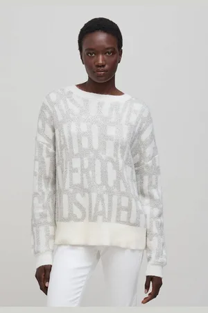 IKKS Maglione Girocollo Con Maniche Lunghe E Stampa Grafica Donna Taglie L