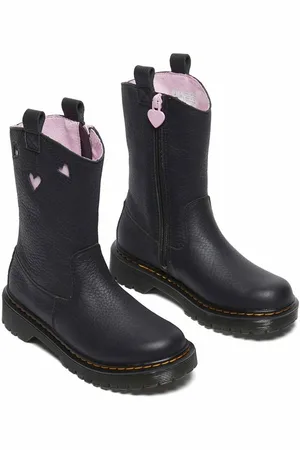 Dr. Martens Stivali Bex Heat P-o In Pelle Di Nappa Bambina Taglie 34