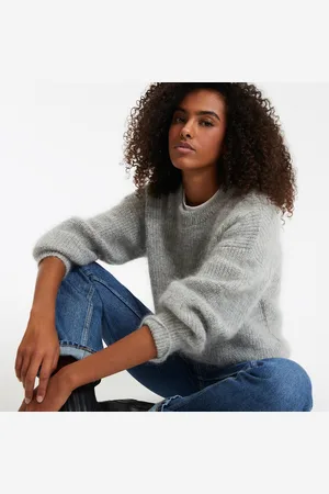 La Redoute Maglione Girocollo In Maglia Di Misto Lana Donna Taglie XL