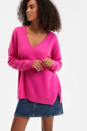 La Redoute Maglione Cachemire Scollo A V Fine Maglia Volume Ampio