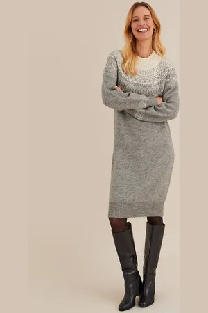 ANNE WEYBURN Abito Dritto Jacquard, Media Lunghezza Donna Taglie 38/40 (IT) - 34/36 (FR)