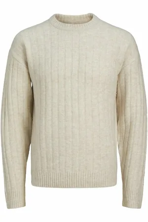 JACK & JONES Maglione Dritto Girocollo Coste Inglesi