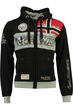 Geographical Norway Felpa Con Cerniera E Cappuccio Flyer Uomo Taglie S