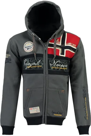 Geographical Norway Felpa Con Cerniera E Cappuccio Flyer Uomo Taglie L