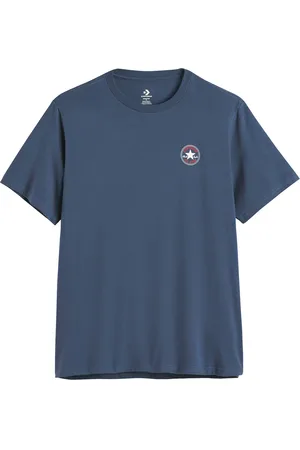 Converse T-shirt Maniche Corte Piccolo Logo Chuck Patch Uomo Taglie XXS