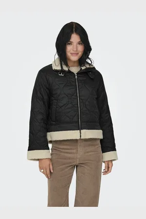 ONLY Giubbotto Aviatore Trapuntato, Collo Sherpa Donna Taglie XS