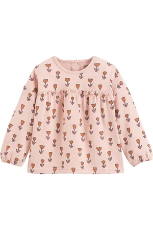 La Redoute T-shirt Maniche Lunghe, Stampa Floreale Bambina Taglie 18 mesi - 81 cm