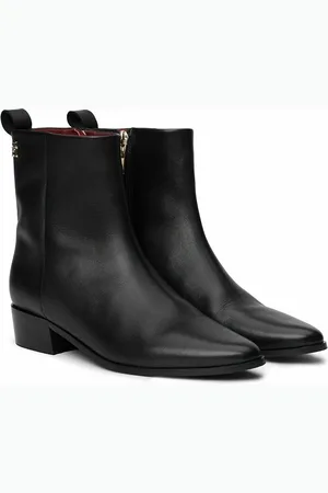 Tommy Hilfiger Stivaletti Cowboy Con Tacco In Pelle Donna Taglie 36