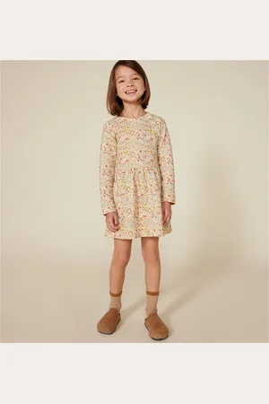 Petit Bateau Abito Fantasia A Maniche Lunghe Bambina Taglie 4 anni - 102 cm