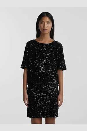 Pieces® Blusa A Maniche Corte Con Paillettes Donna Taglie XS