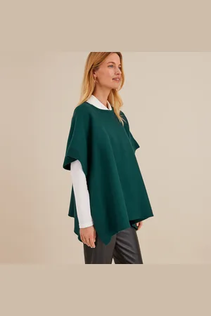 ANNE WEYBURN Poncho Con Collo Tondo In Maglia Milano Donna Taglie 46/48 (IT) - 42/44 (FR)