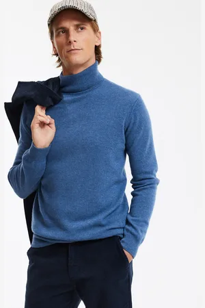 La Redoute Pull Dolcevita In Cashmere, Made In Europe Uomo Taglie S