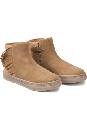 La Redoute Stivali In Pelle Con Zip E Frange Bambina Taglie 26