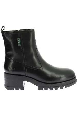 Kickers Stivaletti In Pelle Con Tacco Kick Bootela Donna Taglie 38