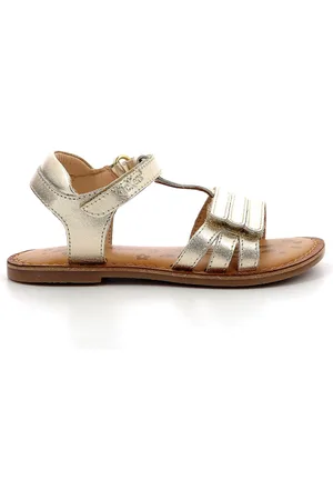 Kickers Sandali Con Patta A Strappo In Pelle Diamanto Bambina Taglie 24